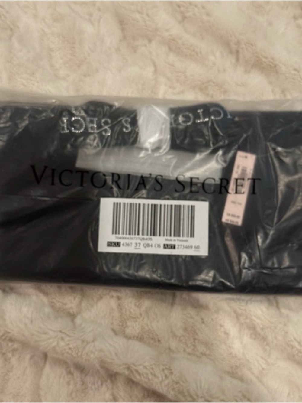 Victoria's Secret Black Lace Shoulder Tote - Picture 4 of 5